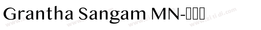 Grantha Sangam MN字体转换